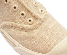 Tênis Slip On Desfiado Alê Bege