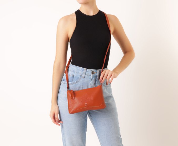 Bolsa Tiracolo Pequena Pop Laranja
