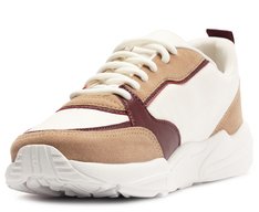 Tênis Sporty Multineutro Branco Detalhe Roxo
