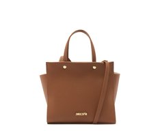 Bolsa Tote Média Croco Marrom Coffee