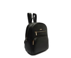 Mochila Média Multi Bolsos Preta