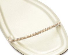 Rasteira Tiras Finas Glam Dourada