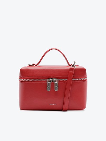 Bolsa Tiracolo Estruturada Média Vermelha | Anacapri