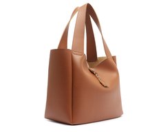 Bolsa Shopping Grande Detalhe Marrom