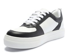 Tênis Street Branco Recortes Preto