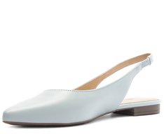 Sapatilha Slingback Bico Fino Azul