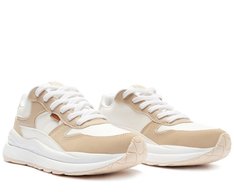 Tênis Sporty Robusto Branco e Bege