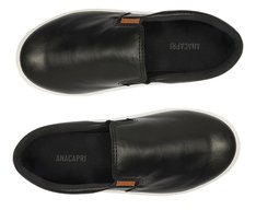 Tênis Slip On Sola Alta Riscada Preto