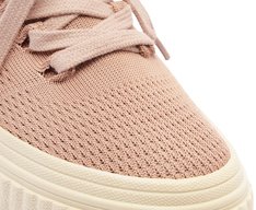 Tênis Knit Sola Alta New Alê Bege