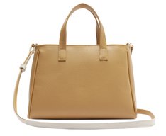 Bolsa Tote Grande Chaveiro Removível Bege
