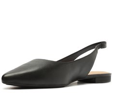 Sapatilha Slingback Bico Fino Preta