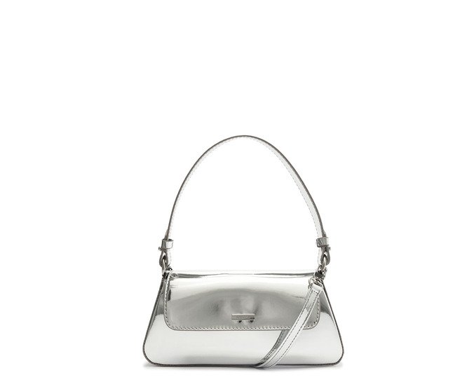 Bolsa Crossbody Prata Média Trendy Specchio