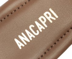 Sapatilha Slingback Salto Bloco Corte triangular Marrom