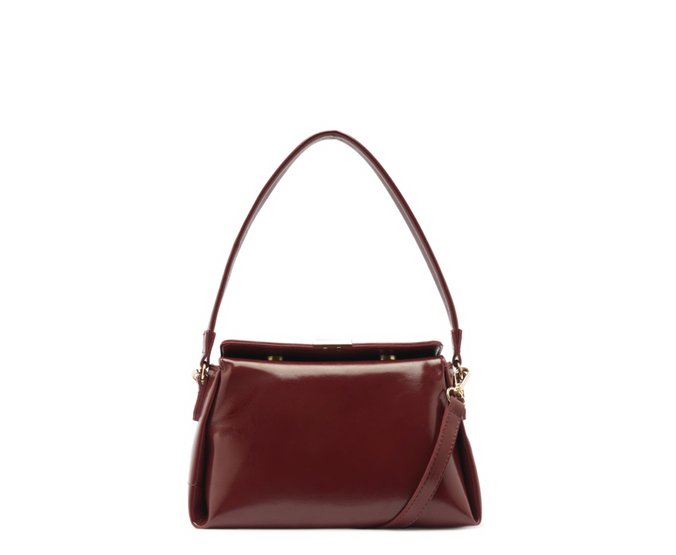 Bolsa Tiracolo Média Moderna Vermelha