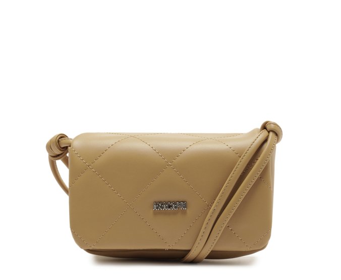 Bolsa Tiracolo Pequena Matelassê Essencial Bege