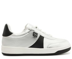Tênis Recortes Nylon Prata