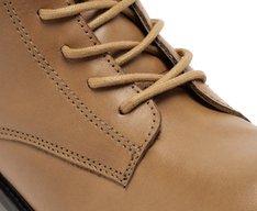 Bota Coturno Couro Marrom