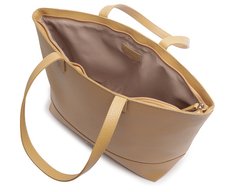 Bolsa Shopping Grande Sofisticada Bege