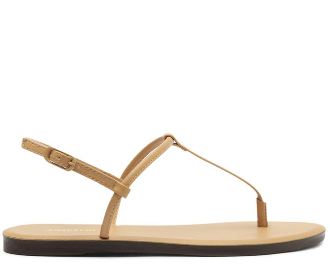 Sandália Slim Monocolor Bege