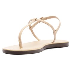 Sandália Slim Monocolor Bege