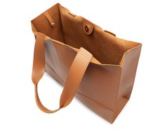 Bolsa Shopping Grande Com Necessaire Marrom