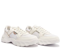 Tênis Chunky Branco Detalhe Bege