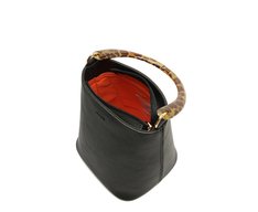 Bolsa Tiracolo Média Alça Acrílica Onça Preta