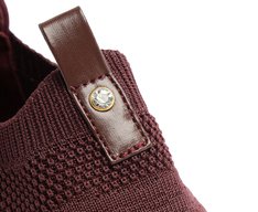 Tênis Slip On Streech Jogging Knit Roxo