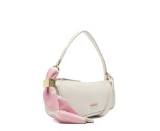 Bolsa Tiracolo Média Baguete Assimétrica Branca