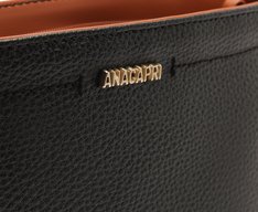 Bolsa Tiracolo Média Cadeado Preta