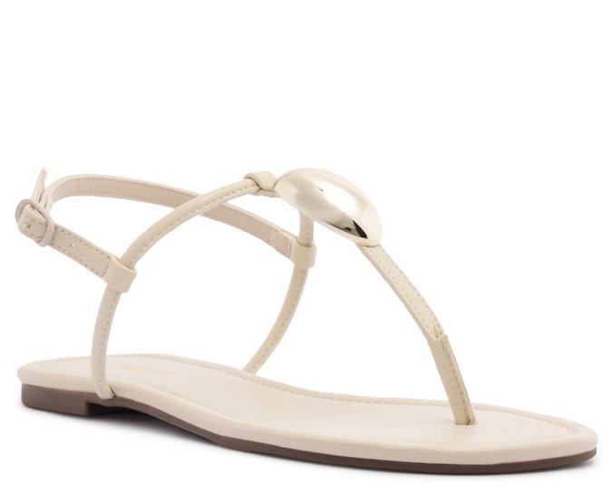 Sandália Rasteira Slim Elegance Branca