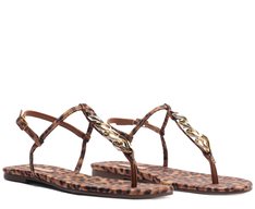 Rasteira Slim Pingente Animal print