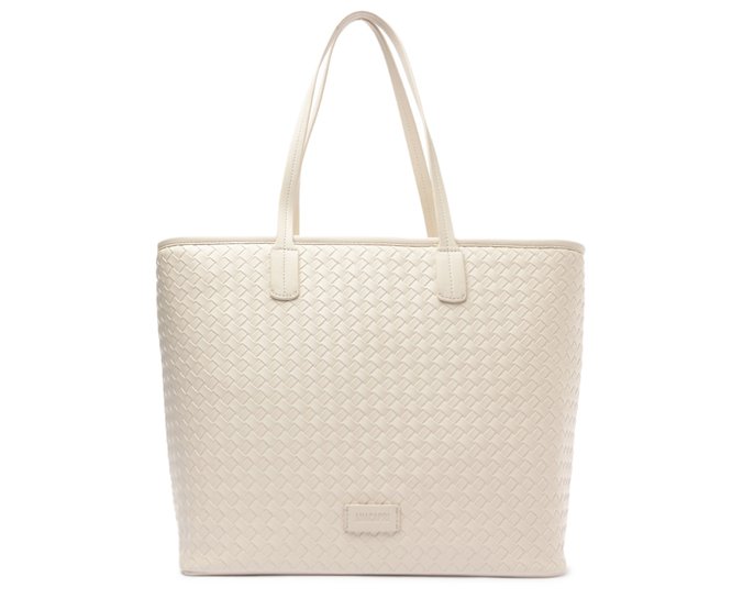 Bolsa Shopping Grande Minimalista Branca