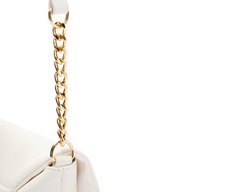 Bolsa Tiracolo Pequena Matelassê Flufy Branca