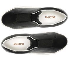 Tênis Slip On Elástico New Preto