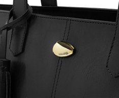 Bolsa Shopping Grande Tachas Preta