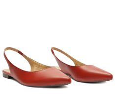 Sapatilha Slingback Bico Fino Preta