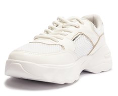 Tênis Chunky Branco Detalhe Bege