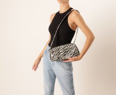 Bolsa Tiracolo Média Everday Animal Print Zebra