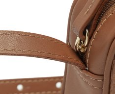 Bolsa Tiracolo Pequena Palha Marrom