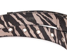Cinto Fivela Ilhós Animal Print Zebra