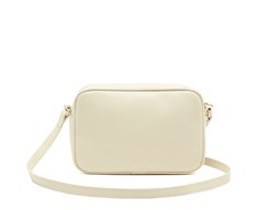 Bolsa Tiracolo Média Missangas Branco E Marrom