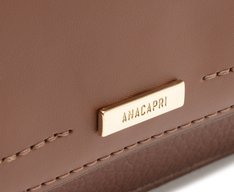 Bolsa Tiracolo Baguete Média Nó Marrom