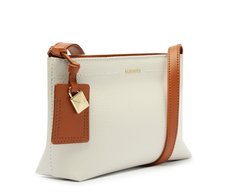 Bolsa Tiracolo Média Cadeado Branca