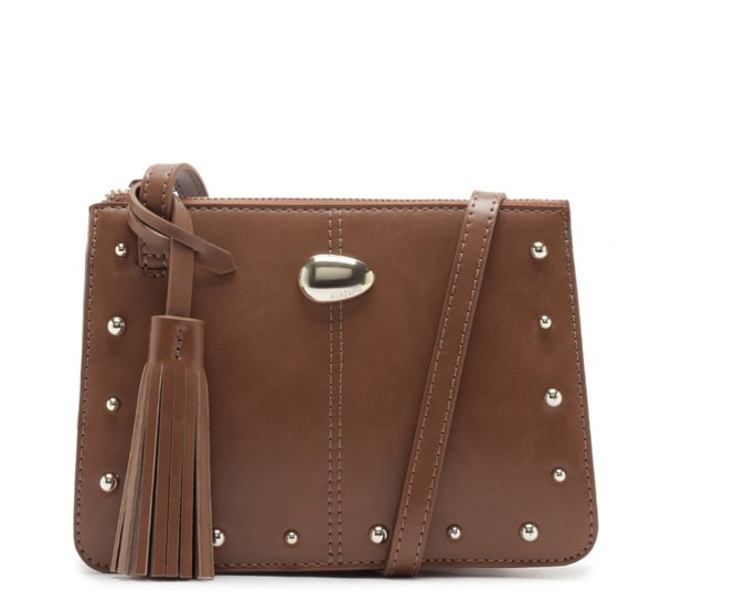 Bolsa Tiracolo Média Boho Marrom