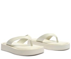 Sandália de Dedo Flatform Branca