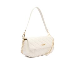 Bolsa Tiracolo Média Matelassê Triangular Branca