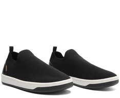 Tênis Slip On Knit Sola Bicolor Preto