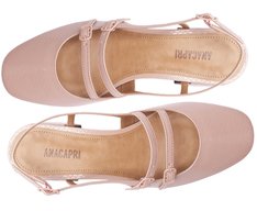 Sapatilha Boneca Slingback Verniz Milena Rosa