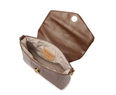 Bolsa Tiracolo Pequena Matelassê Flufy Marrom